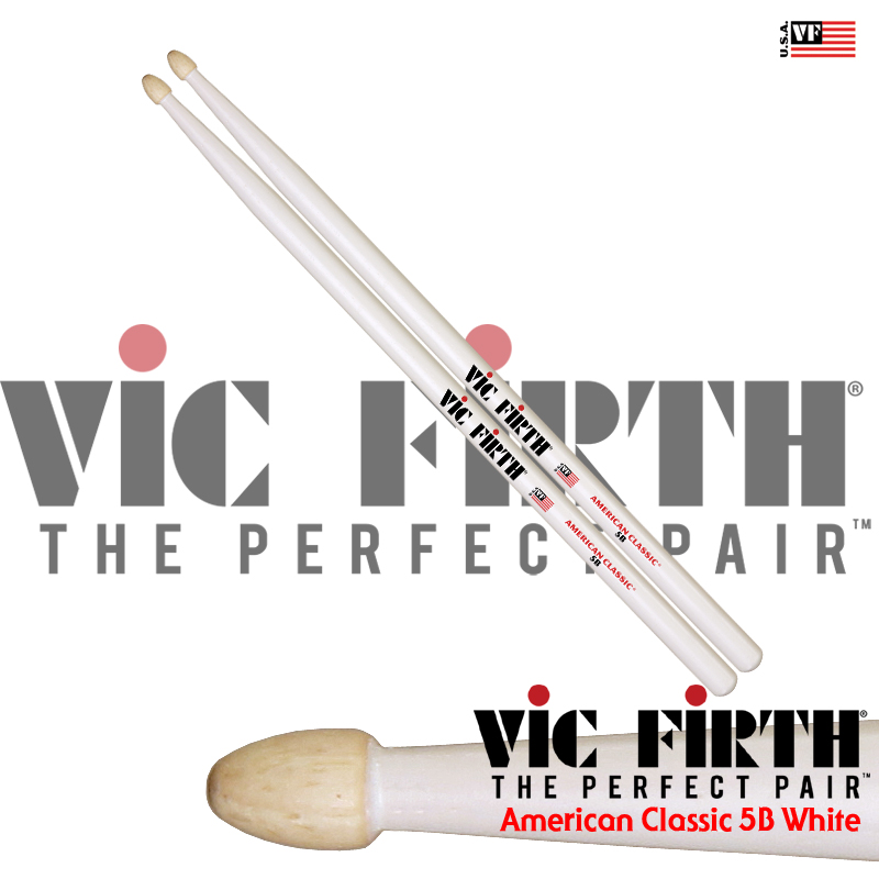 [★드럼채널★] Vic Firth American Classic - 5B White (5BW)
